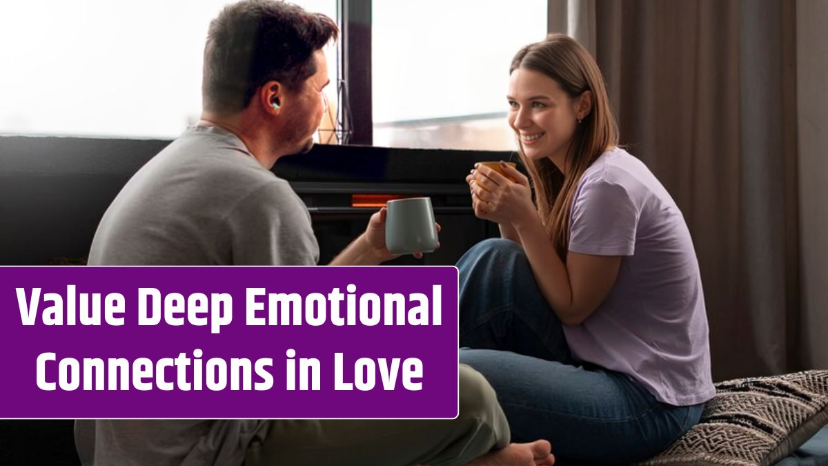 Romantic couple celebrating valentine's day together at home.